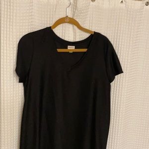Black T-shirt dress